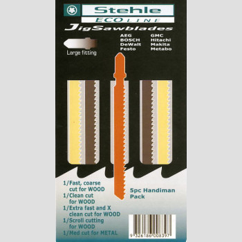 Jigsaw Blade 8tpi Wood XFast XClean Cut Universal Fitting 5pk Jigsaw Blade 8tpi Wood XFast XClean Cut Universal Fitting 5pk